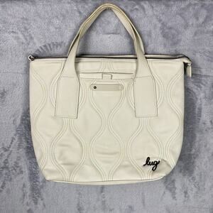 Lug Alto Matte Luxe Bag Purse Pebble IcePop Travel Carry On Handbag Tote Ivory